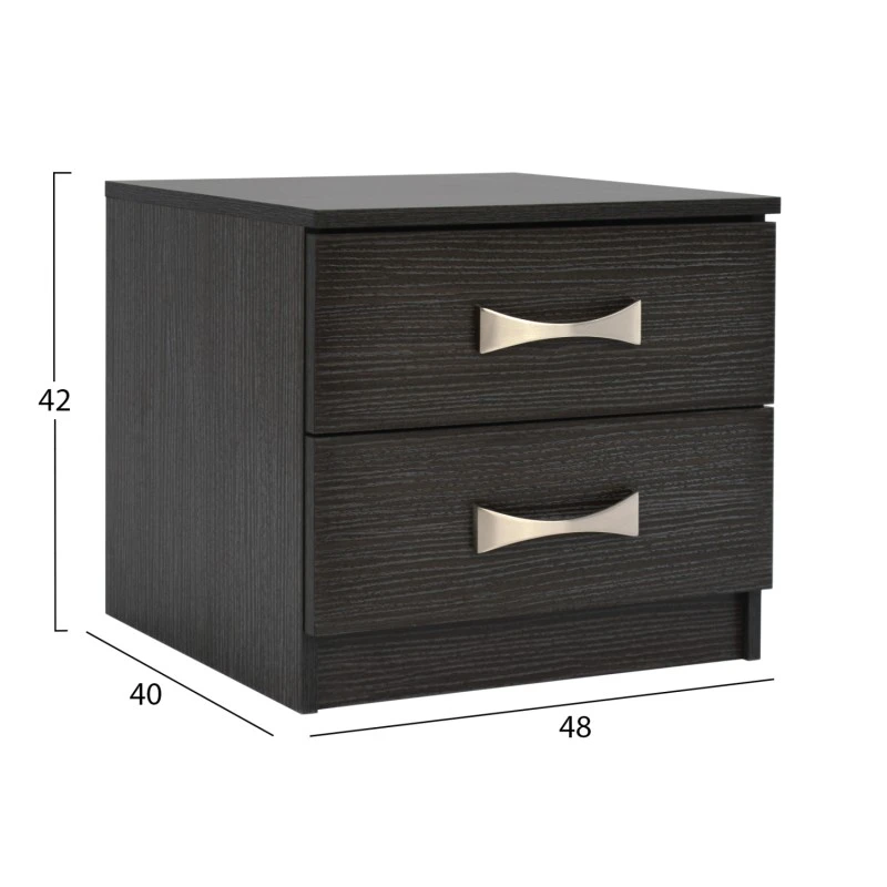 ΚΟΜΟΔΙΝΟ ΜΕ 2 ΣΥΡΤΑΡΙΑ ΚΑΙ ΧΕΡΟΥΛΙ ASHLYN HM2235.01 ZEBRANO 48x40x42Yεκ.