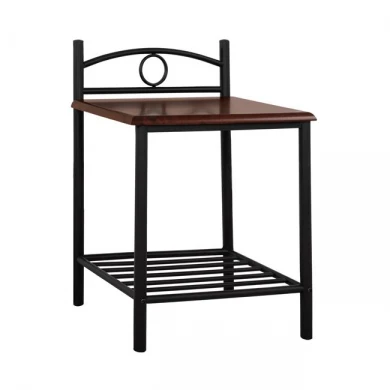 ΚΟΜΟΔΙΝΟ REVEN HM387 ΑΠΟ ΜΕΤΑΛΛΟ ΚΑΙ ΞΥΛΟ RUBBERWOOD 45x35x48-61Y εκ.