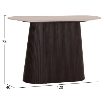 ΚΟΝΣΟΛΑ CATER HM18323 ΚΕΡΑΜΙΚΟ TOP ΟΨΗ ΤΡΑΒΕΡΤΙΝΑΣ-MDF ΒΑΣΗ 120x40x78Υεκ.