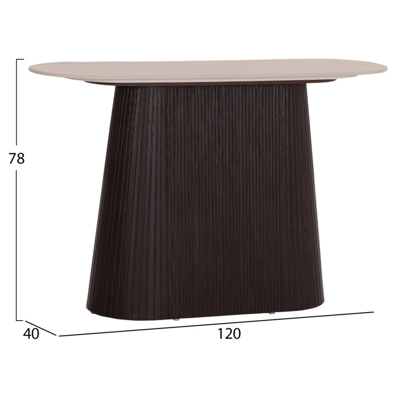 ΚΟΝΣΟΛΑ CATER HM18323 ΚΕΡΑΜΙΚΟ TOP ΟΨΗ ΤΡΑΒΕΡΤΙΝΑΣ-MDF ΒΑΣΗ 120x40x78Υεκ.