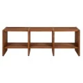 ΚΟΝΣΟΛΑ TV NYA HM9831 ΜΑΣΙΦ ΞΥΛΟ TEAK ΣΕ ΦΥΣΙΚΟ ΧΡΩΜΑ 130x29,5x46Υ εκ.