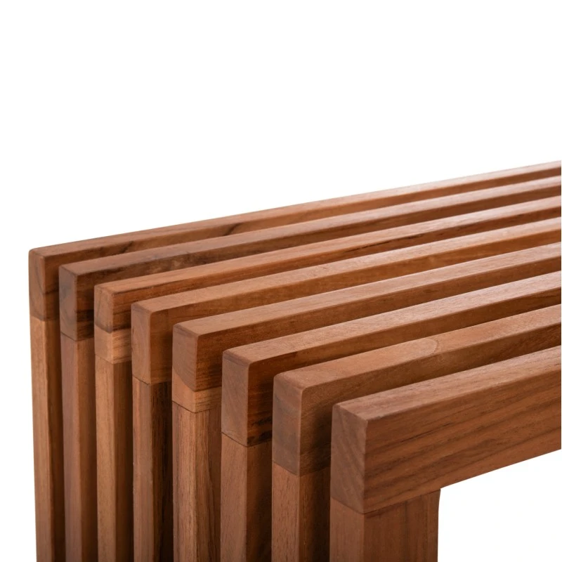 ΚΟΝΣΟΛΑ TV NYA HM9831 ΜΑΣΙΦ ΞΥΛΟ TEAK ΣΕ ΦΥΣΙΚΟ ΧΡΩΜΑ 130x29,5x46Υ εκ.