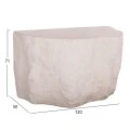 ΚΟΝΣΟΛΑ INTERON HM18152.02 FIBER CEMENT ΣΕ ΛΕΥΚΟ--120x50x71Υεκ.
