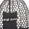ΚΡΕΜΑΣΤΗ ΦΩΛΙΑ NESTA HM6468.01 ΓΚΡΙ ΜΕΤΑΛΛΟ & P.E.RATTAN 100x100x190Υεκ.
