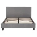 ΚΡΕΒΑΤΙ BECCA ΑΠΟ ΥΦΑΣΜΑ ΓΚΡΙ HM553.11 ΓΙΑ ΣΤΡΩΜΑ 150x200 EK.