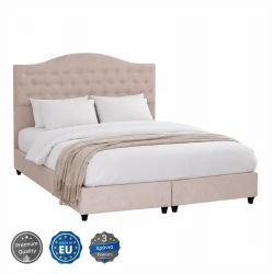 ΚΡΕΒΑΤΙ ΔΙΠΛΟ MALENA HM638.32 ΜΠΕΖ ΥΦΑΣΜΑ- ΓΙΑ ΣΤΡΩΜΑ 150x200εκ. ΚΡΕΒΑΤΙ ΔΙΠΛΟ MALENA HM638.32 ΜΠΕΖ ΥΦΑΣΜΑ- ΓΙΑ ΣΤΡΩΜΑ 150x200εκ.