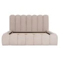ΚΡΕΒΑΤΙ ΔΙΠΛΟ MARIUS HM759.03 ΜΠΕΖ CHENILLE ΥΦΑΣΜΑ-- ΓΙΑ ΣΤΡΩΜΑ 160x200εκ