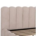 ΚΡΕΒΑΤΙ ΔΙΠΛΟ MARIUS HM759.03 ΜΠΕΖ CHENILLE ΥΦΑΣΜΑ-- ΓΙΑ ΣΤΡΩΜΑ 160x200εκ