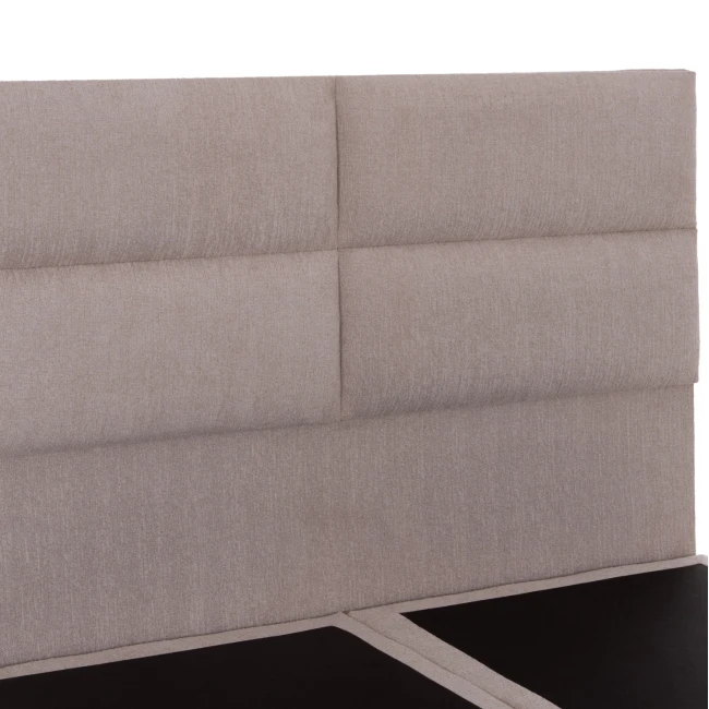ΚΡΕΒΑΤΙ MILO HM616.32 ΜΠΕΖ ΥΦΑΣΜΑ ΓΙΑ ΣΤΡΩΜΑ 160x200εκ