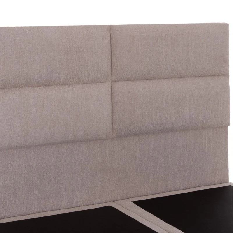 ΚΡΕΒΑΤΙ MILO HM616.32 ΜΠΕΖ ΥΦΑΣΜΑ ΓΙΑ ΣΤΡΩΜΑ 160x200εκ