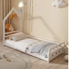 ΚΡΕΒΑΤΙ ΠΑΙΔΙΚΟ HOUSER HM676.03 τ.MONTESSORI ΞΥΛΟ ΠΕΥΚΟ ΛΕΥΚΟ- 190x90εκ