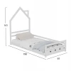 ΚΡΕΒΑΤΙ ΠΑΙΔΙΚΟ HOUSER HM676.03 τ.MONTESSORI ΞΥΛΟ ΠΕΥΚΟ ΛΕΥΚΟ- 190x90εκ