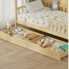 ΚΡΕΒΑΤΙ ΠΑΙΔΙΚΟ ΜΕ ΣΥΡΤΑΡΙΑ PHYLLIS HM724.01 τ.MONTESSORI ΦΥΣΙΚΟ 196x97x161Υεκ.