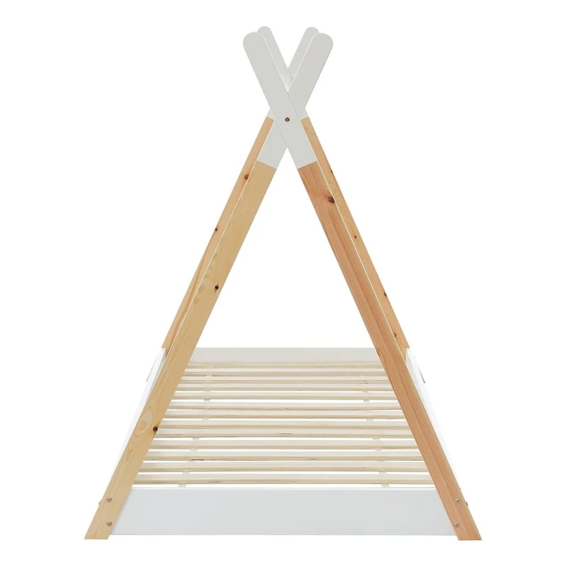 ΚΡΕΒΑΤΙ ΠΑΙΔΙΚΟ MUNK HM699.03 τ.MONTESSORI ΞΥΛΟ ΠΕΥΚΟΥ ΦΥΣΙΚΟ-ΛΕΥΚΟ- 190x90εκ