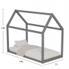 ΚΡΕΒΑΤΙ ΠΑΙΔΙΚΟ PEPE HM678.05 τ.MONTESSORI ΞΥΛΟ ΠΕΥΚΟ ΓΚΡΙ- 140x70εκ