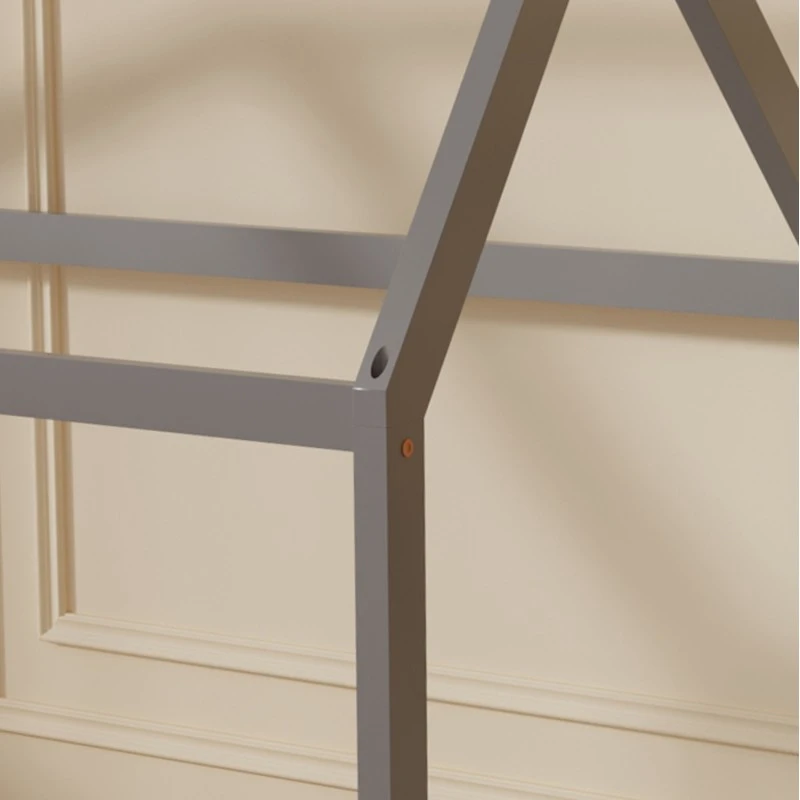 ΚΡΕΒΑΤΙ ΠΑΙΔΙΚΟ PEPE HM678.05 τ.MONTESSORI ΞΥΛΟ ΠΕΥΚΟ ΓΚΡΙ- 140x70εκ