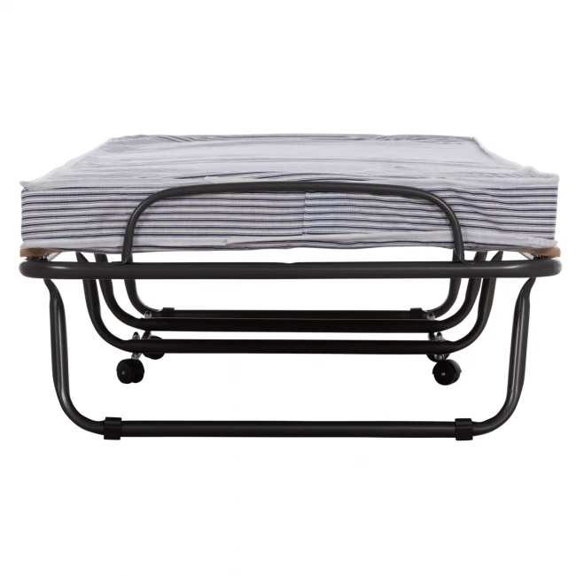 ΚΡΕΒΑΤΙ-ΡΑΝΤΖΟ ΙΤΑΛΙΑΣ NOBLE HM393.01 ΜΕΤΑΛΛΙΚΟ ΜΕ ΡΟΔΕΣ & ΣΤΡΩΜΑ 9εκ ΜΠΛΕ-ΛΕΥΚΟ 80x182x37.5Υεκ.