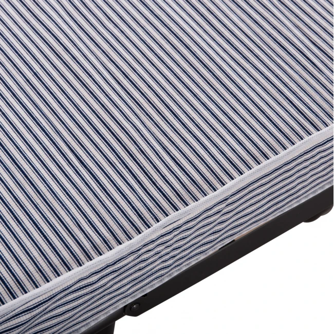 ΚΡΕΒΑΤΙ-ΡΑΝΤΖΟ ΙΤΑΛΙΑΣ NOBLE HM393.01 ΜΕΤΑΛΛΙΚΟ ΜΕ ΡΟΔΕΣ & ΣΤΡΩΜΑ 9εκ ΜΠΛΕ-ΛΕΥΚΟ 80x182x37.5Υεκ.