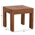 LOUNGE ΣΕΤ KIOTO HM10960 ΤΡΑΠΕΖΑΚΙ & 2 ΠΟΛΥΘΡΟΝΕΣ--ΞΥΛΟ TEAK--ΜΠΕΖ ΜΑΞΙΛΑΡΙΑ