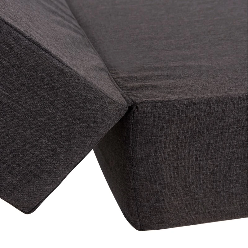 ΜΑΞΙΛΑΡΙ ΞΑΠΛΩΣΤΡΑΣ KIHEI HM21094.03 OLEFIN ΣΚΟΥΡΟ ΓΚΡΙ ΜΕ FOAM 198x70x20Υεκ