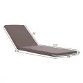 ΜΑΞΙΛΑΡΙ ΞΑΠΛΩΣΤΡΑΣ POLYESTER CHIOS ΓΚΡΙ HM11234.10P 196(117+1+78)x58x5 εκ.