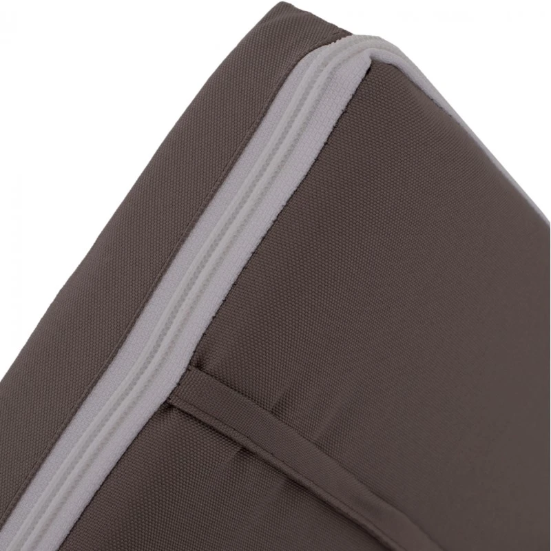 ΜΑΞΙΛΑΡΙ ΞΑΠΛΩΣΤΡΑΣ POLYESTER CHIOS ΓΚΡΙ HM11234.10P 196(117+1+78)x58x5 εκ.
