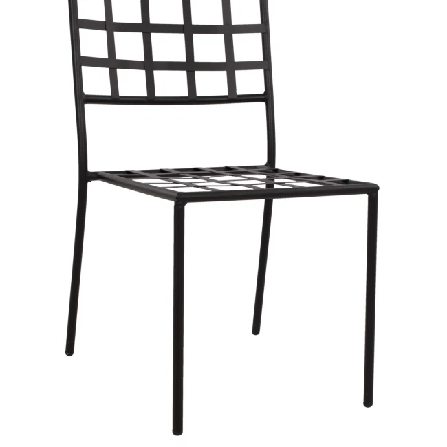 ΜΕΤΑΛΛΙΚΗ ΚΑΡΕΚΛΑ EMERY HM5509 ΣΕ ΜΑΥΡΗ ΑΠΟΧΡΩΣΗ 46x58x88  cm