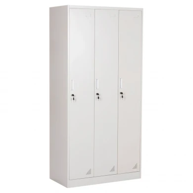 ΜΕΤΑΛΛΙΚΟΣ ΤΡΙΠΛΟΣ ΦΟΡΙΑΜΟΣ ΜΕ ΚΛΕΙΔΑΡΙΕΣ ALTONA HM5634.11 ΓΚΡΙ 90x45x185Υεκ.