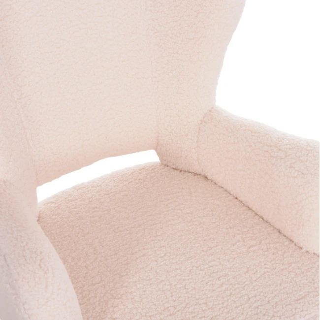 ΜΠΕΡΖΕΡΑ ΠΟΛΥΘΡΟΝΑ MYLIE ΛΕΥΚΟ ΜΠΟΥΚΛΕ HM8394.23 66x76x90Υ εκ.