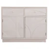 ΜΠΟΥΦΕΣ ΣΕΙΡΑ SANTORINI HM18046 MDF ΣΕ ΥΠΟΛΕΥΚΟ ΧΡΩΜΑ-2 ΣΥΡΤΑΡΙΑ & 2 ΠΟΡΤΕΣ 107x38x82,5Υεκ.