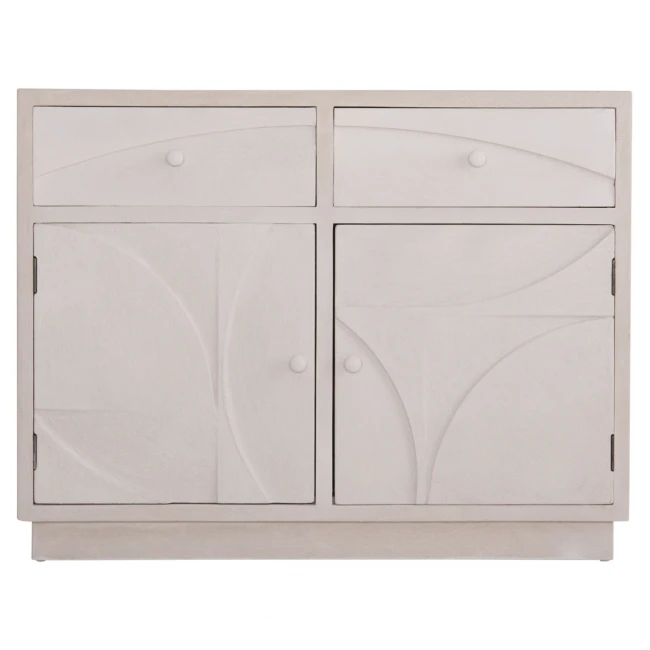 ΜΠΟΥΦΕΣ ΣΕΙΡΑ SANTORINI HM18046 MDF ΣΕ ΥΠΟΛΕΥΚΟ ΧΡΩΜΑ-2 ΣΥΡΤΑΡΙΑ & 2 ΠΟΡΤΕΣ 107x38x82,5Υεκ.