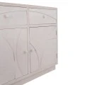 ΜΠΟΥΦΕΣ ΣΕΙΡΑ SANTORINI HM18046 MDF ΣΕ ΥΠΟΛΕΥΚΟ ΧΡΩΜΑ-2 ΣΥΡΤΑΡΙΑ & 2 ΠΟΡΤΕΣ 107x38x82,5Υεκ.