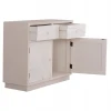ΜΠΟΥΦΕΣ ΣΕΙΡΑ SANTORINI HM18046 MDF ΣΕ ΥΠΟΛΕΥΚΟ ΧΡΩΜΑ-2 ΣΥΡΤΑΡΙΑ & 2 ΠΟΡΤΕΣ 107x38x82,5Υεκ.