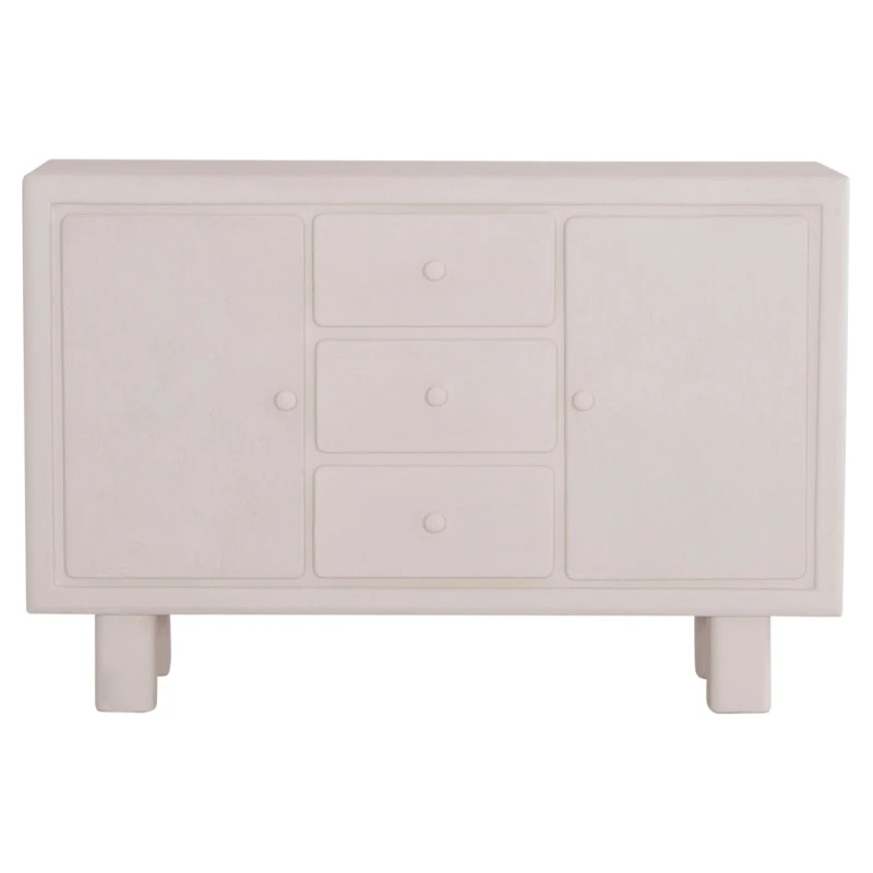ΜΠΟΥΦΕΣ ΣΕΙΡΑ SANTORINI HM18048 MDF ΣΕ ΥΠΟΛΕΥΚΟ ΧΡΩΜΑ-3 ΣΥΡΤΑΡΙΑ & 2 ΠΟΡΤΕΣ 120x38x80Υεκ.
