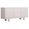ΜΠΟΥΦΕΣ ΣΕΙΡΑ SANTORINI HM18068 MDF ΣΕ ΥΠΟΛΕΥΚΟ ΧΡΩΜΑ-3 ΠΟΡΤΕΣ 140x38x64Υεκ.