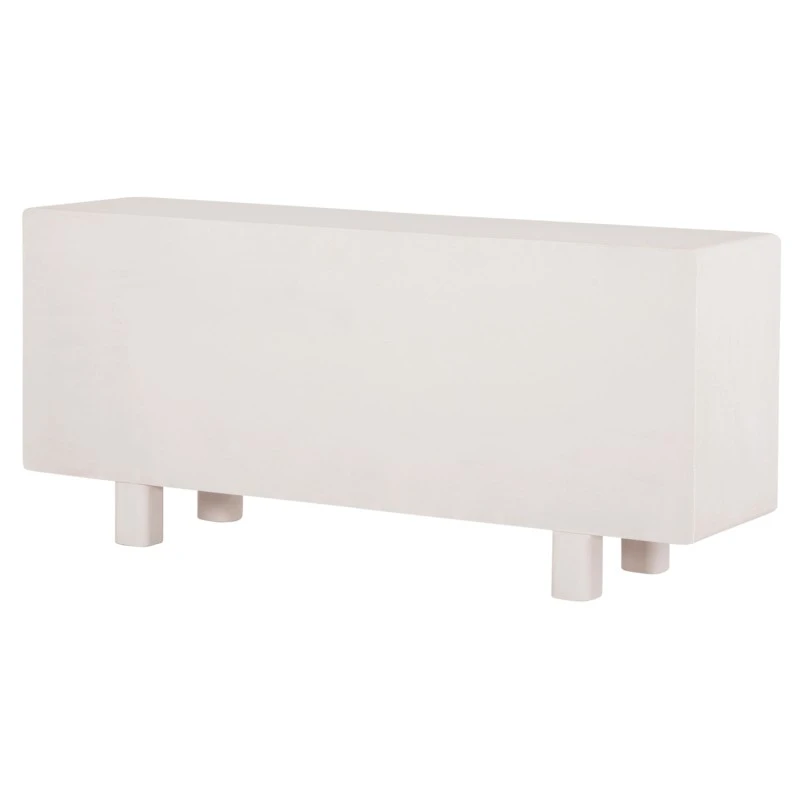ΜΠΟΥΦΕΣ ΣΕΙΡΑ SANTORINI HM18068 MDF ΣΕ ΥΠΟΛΕΥΚΟ ΧΡΩΜΑ-3 ΠΟΡΤΕΣ 140x38x64Υεκ.