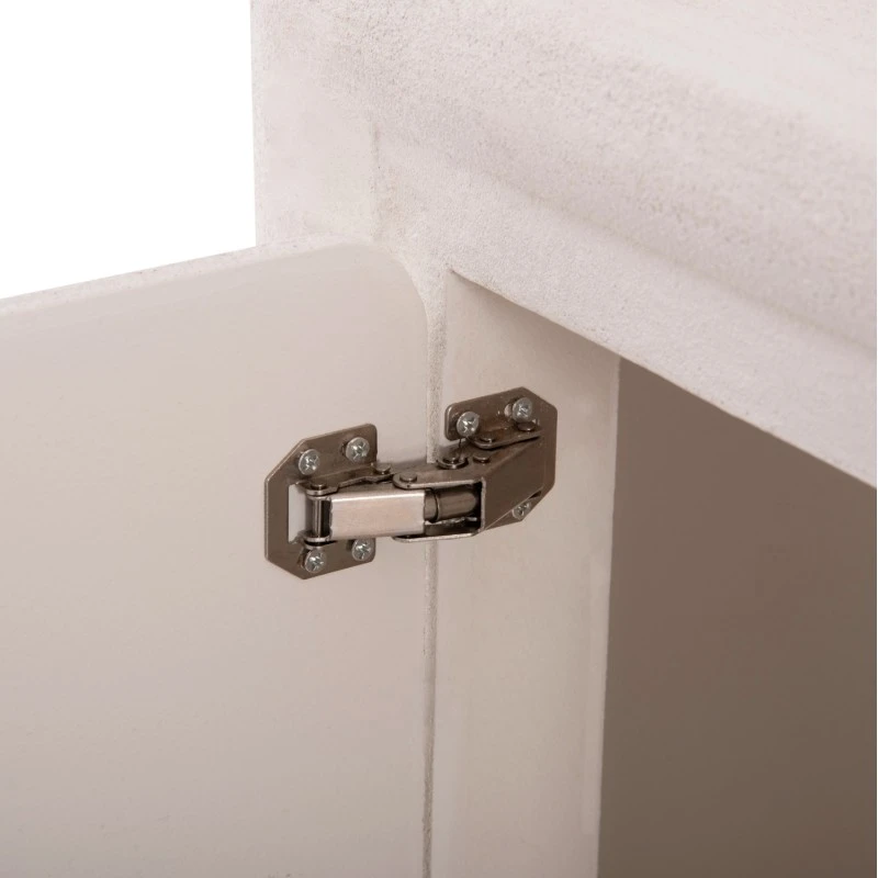 ΜΠΟΥΦΕΣ ΣΕΙΡΑ SANTORINI HM18068 MDF ΣΕ ΥΠΟΛΕΥΚΟ ΧΡΩΜΑ-3 ΠΟΡΤΕΣ 140x38x64Υεκ.