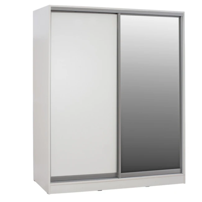 ΝΤΟΥΛΑΠΑ ADLER ΜΕΛΑΜΙΝΗΣ ΛΕΥΚΗ ΜΕ ΚΑΘΡΕΠΤΗ HM2437.03  180X60X210Υεκ.