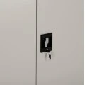 ΝΤΟΥΛΑΠΑ ΜΕΤΑΛΛΙΚΗ DURON HM21000 ΔΙΦΥΛΛΗ ΜΕ 5 ΑΠΟΘ.ΧΩΡΟΥΣ & ΠΟΔΙΑ- ΓΚΡΙ 90Χ40Χ190Yεκ