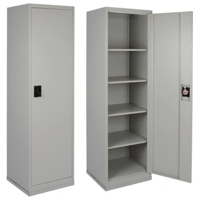 ΝΤΟΥΛΑΠΑ ΜΟΝΗ ΜΕΤΑΛΛΙΚΗ ΜΕ ΚΛΕΙΔΑΡΙΑ OVIEDO HM5117.11 ΓΚΡΙ 50x45x185Υεκ.