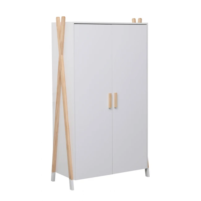 ΝΤΟΥΛΑΠΑ ΠΑΙΔΙΚH PASCHAL HM2494.03 ΛΕΥΚΗ ΜΕΛΑΜΙΝΗ-ΠΟΔΙΑ ΞΥΛΟ ΠΕΥΚΟΥ 96x44x170Υεκ.