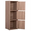 ΝΤΟΥΛΑΠΙ ΜΕ 3 ΑΠΟΘ. ΧΩΡΟΥΣ SORIANO HM9939.11 SONAMA OAK ΜΕΛΑΜΙΝΗ 40x39x119Υεκ.