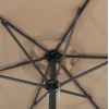 ΟΜΠΡΕΛΑ ΑΛΟΥΜΙΝΙΟΥ Φ250x236Y εκ.ΜΕ 6 ΑΚΤΙΝΕΣ KACEN HM6030.04 ΜΟΚΑ-ΑΝΘΡΑΚΙ