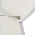 ΟΜΠΡΕΛΑ ΜΕ ΒΑΣΗ ΣΕΙΡΑ CANNOPY (flower) HM21286.02 ΑΛΟΥΜΙΝΙΟ-ΓΡΑΝΙΤΗΣ-ΛΕΥΚΟ 2,38x2,2μ