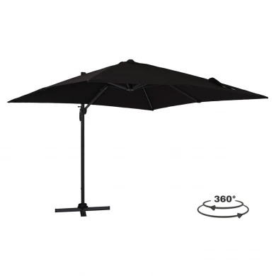 ΟΜΠΡΕΛΑ SHADER HM6025.03 ALU ΕΠΑΓΓΕΛΜΑΤΙΚΗ ΚΡΕΜΑΣΤΗ 3X3 360 ΜΟΙΡΩΝ ME ΜΑΥΡΟ ΑΚΡΥΛΙΚΟ ΠΑΝΙ