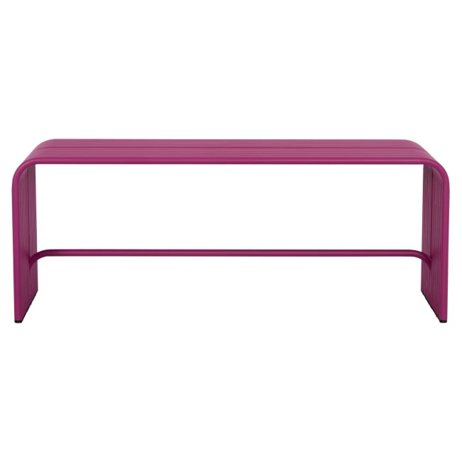 ΠΑΓΚΑΚΙ 2-ΘΕΣΙΟ ΣΕΙΡΑ INTREPID HM6327.05 ΑΛΟΥΜΙΝΙΟ ΣΕ ΜΩΒ ΧΡΩΜΑ 109,5x37x42Υ