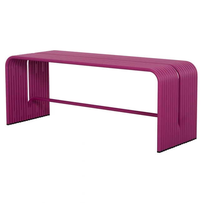 ΠΑΓΚΑΚΙ 2-ΘΕΣΙΟ ΣΕΙΡΑ INTREPID HM6327.05 ΑΛΟΥΜΙΝΙΟ ΣΕ ΜΩΒ ΧΡΩΜΑ 109,5x37x42Υ