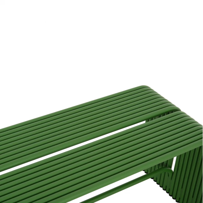 ΠΑΓΚΑΚΙ 2-ΘΕΣΙΟ ΣΕΙΡΑ INTREPID HM6327.07 ΑΛΟΥΜΙΝΙΟ ΣΕ ΠΡΑΣΙΝΟ ΧΡΩΜΑ 109,5x37x42Υ