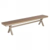 ΠΑΓΚΑΚΙ ΑΛΟΥΜΙΝΙΟΥ TAWNEE HM6040.04 ΣΑΜΠΑΝΙ-POLYWOOD ΚΑΘΙΣΜΑ ΦΥΣΙΚΟ 220x36x44,5Υεκ.