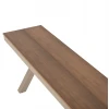 ΠΑΓΚΑΚΙ ΑΛΟΥΜΙΝΙΟΥ TAWNEE HM6040.04 ΣΑΜΠΑΝΙ-POLYWOOD ΚΑΘΙΣΜΑ ΦΥΣΙΚΟ 220x36x44,5Υεκ.